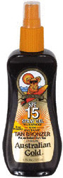 Australian Gold Spray Gel - SPF 15 with Bronzer (237 ml)