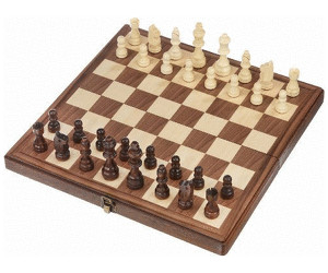 Philos Schach hochwertige Schachkassette Buche Schachspiel Schachbrett Holz groß 