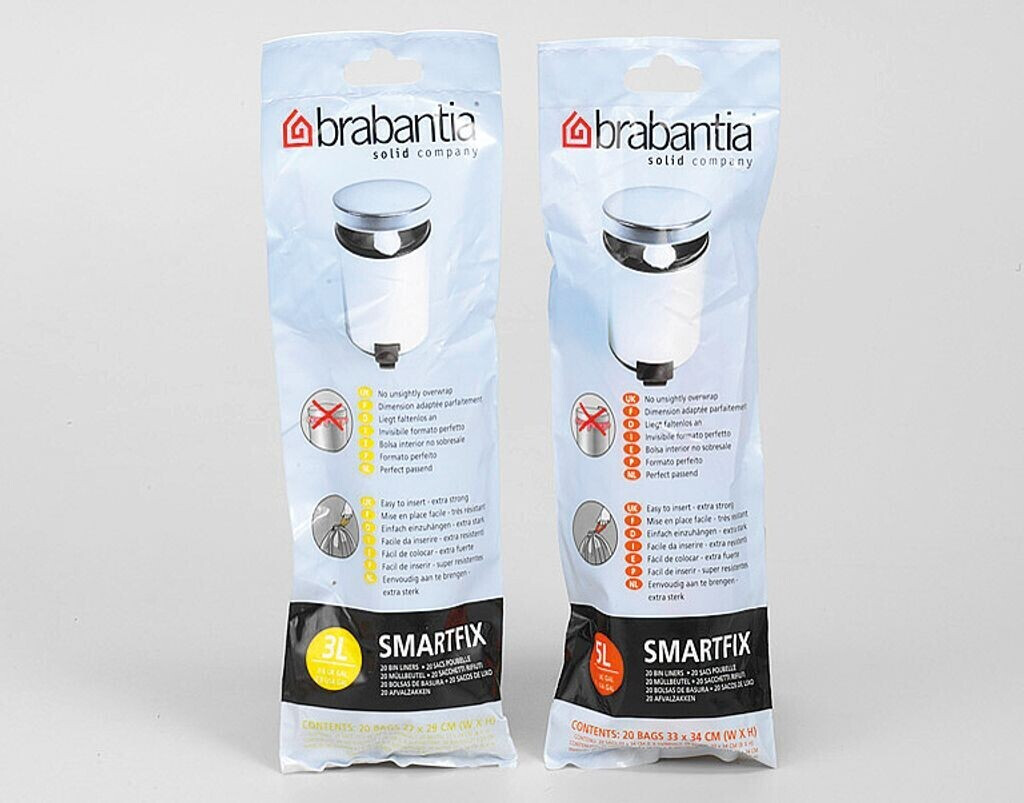 Brabantia Sac poubelle Smartfix 5 L (x20)