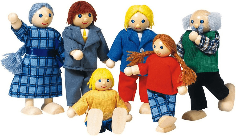 Famille de poupées en bois Melissa et Doug - 19,90€