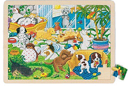 Goki Puzzle des chiots