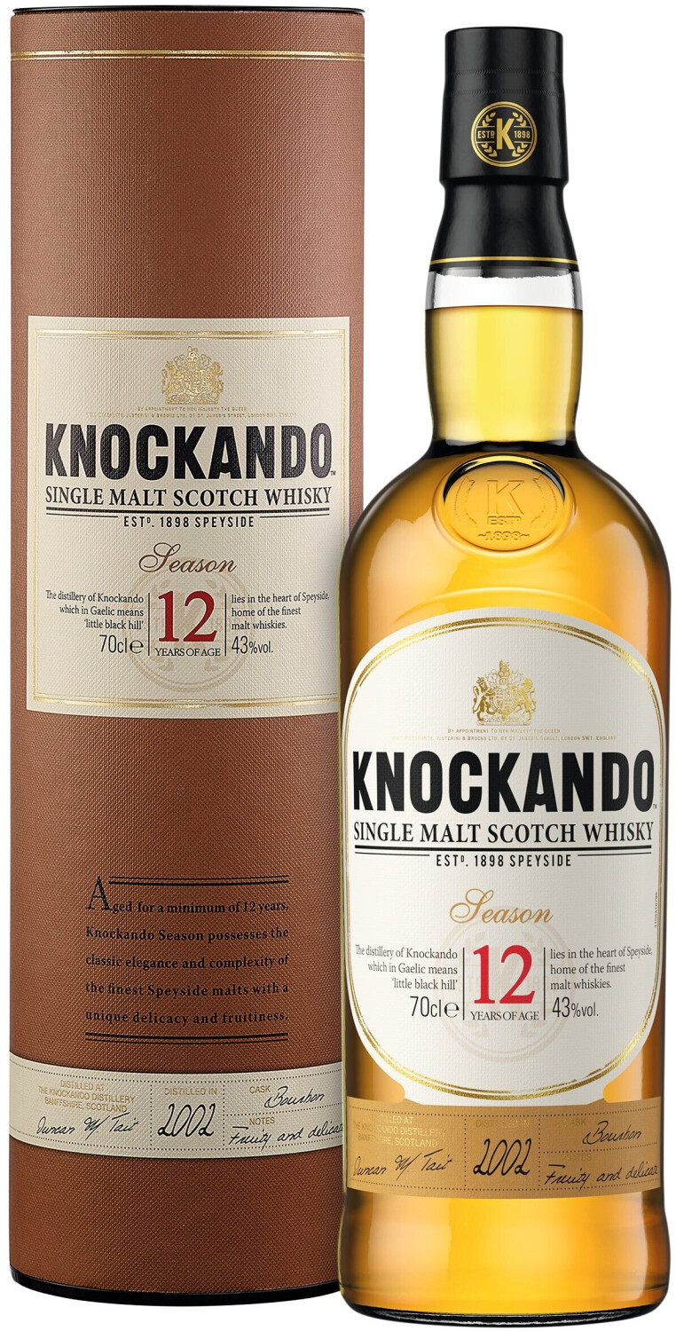 Whisky écossais avec étui 70cl Knockando - Achat / Vente Knockando Season  12 ans ETUI - Cdiscount