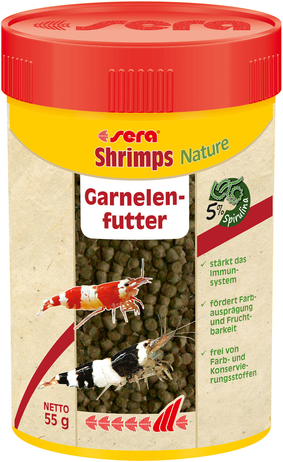 sera Shrimps Natural pour crevettes (55 g.)