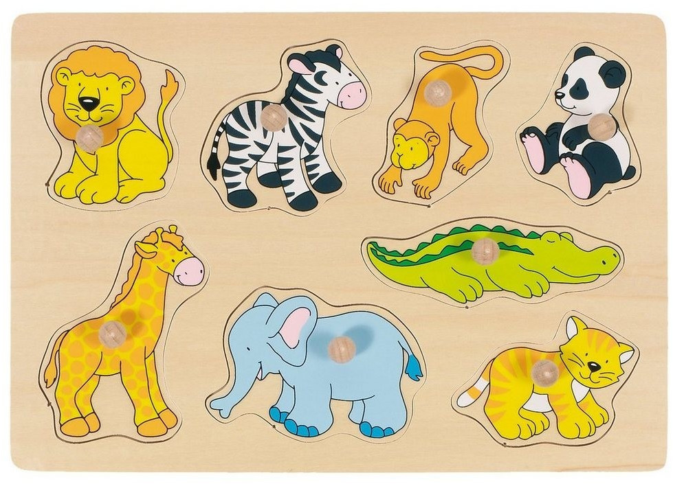 Goki Puzzle encastrement - les animaux du zoo