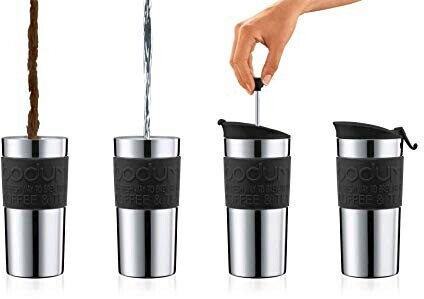 Bodum Mug a piston Travel Press 0 35 L noir au meilleur prix sur idealo