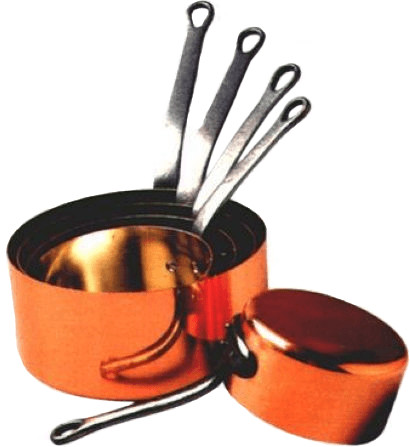 Baumalu Set de casseroles cuivre 12/20 cm 5 pièces