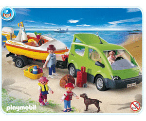 voiture avec bateau playmobil