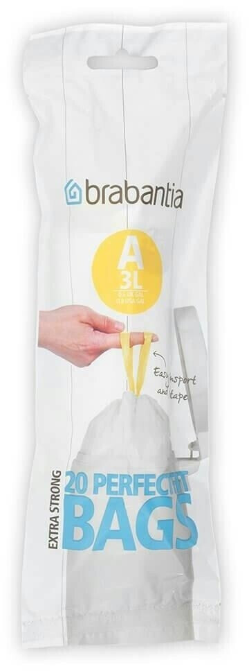Brabantia Sacs poubelle Smartfix 3 L (x20)