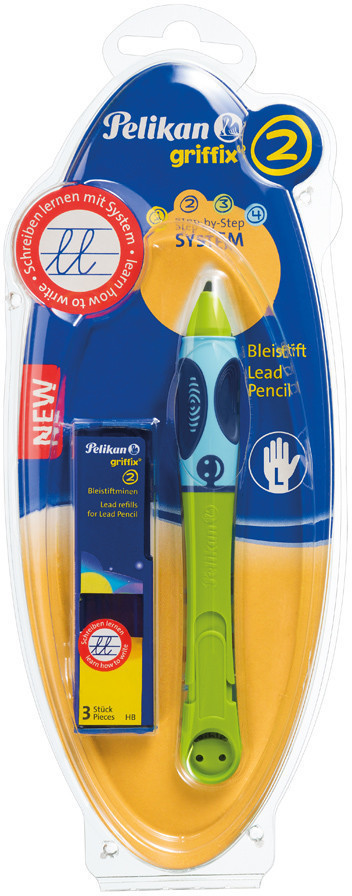 Pelikan Crayon papier Griffix vert gaucher