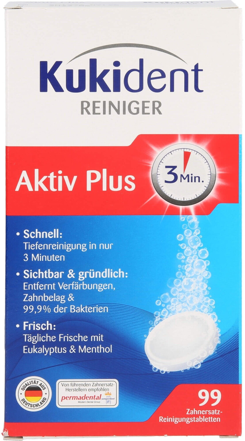 Kukident AktivPlus Deep Cleaner Denture Cleaner Tablets (99 pcs.)