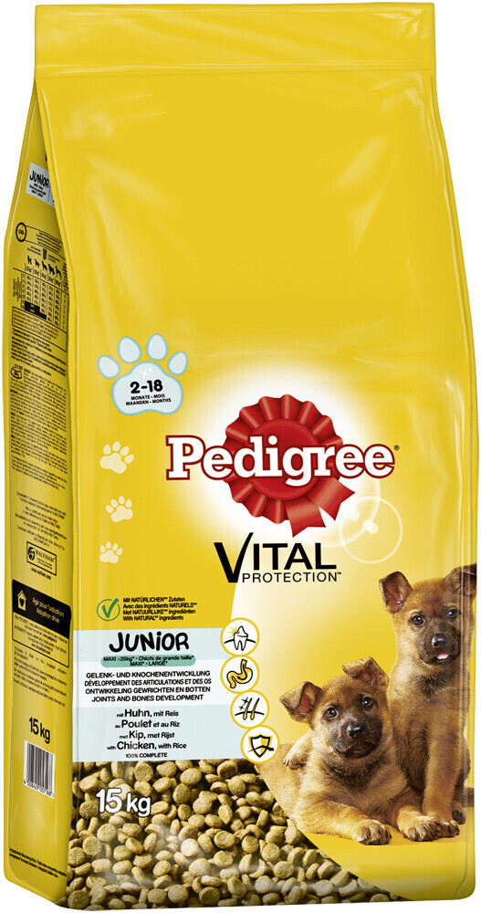 Pedigree Vital Protection Junior Maxi with Chicken and Rice Sachet 15kg