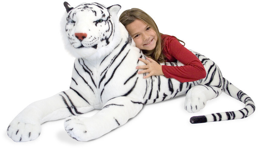 Peluche tigre blanc hotsell pas cher