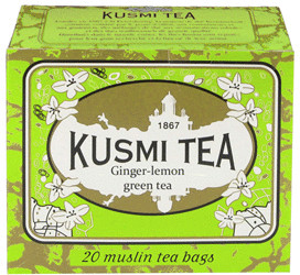 Kusmi Tea Vert Gingembre-Citron - Boîte 20 sachets mousseline