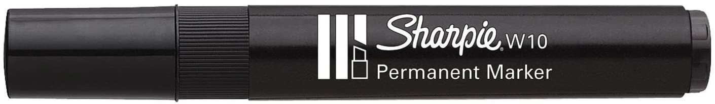 Marqueur permanent Sharpie pointe biseautée W10 noir - fournitures