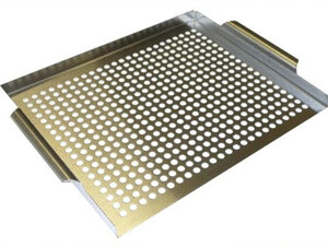 Santosgrills Edelstahl Grillpfanne gelocht