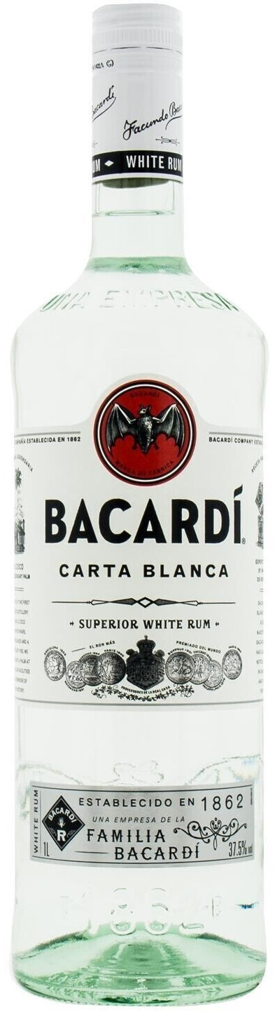Bacardi Carta Blanca Superior 1 L 37,5 %