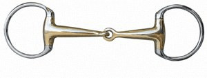 HKM Mors à olive 16 mm argentan et anneaux inox 9869