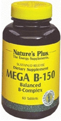 Nature's Plus Mega B-150 mg SR Tablets (90 pcs)