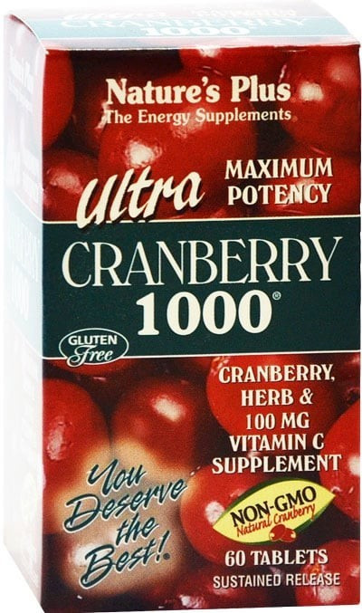 Nature's Plus Ultra Cranberry 1000 mg (60 comprimés)