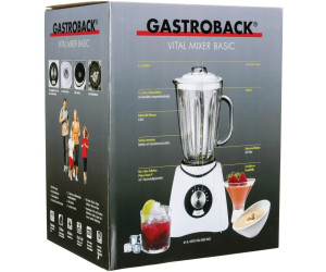 Gastroback Standmixer 40898 Vital Basic 1,5 Liter 600 Watt 5 Stufen Icecrasher 