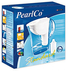 PearlCo Carafe filtrante blanc