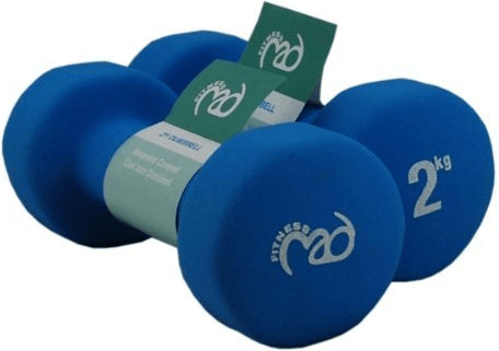 Fitness Mad 2Kg Neo Dumbbells - Blue (Pair)