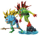 DC Comics World of Warcraft - Série 4 - Murloc 2-Pack: Fish-Eye and Gibbergil