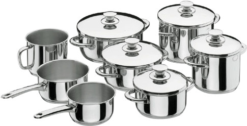 Lacor Vitrocor batterie de cuisine 8 pièces