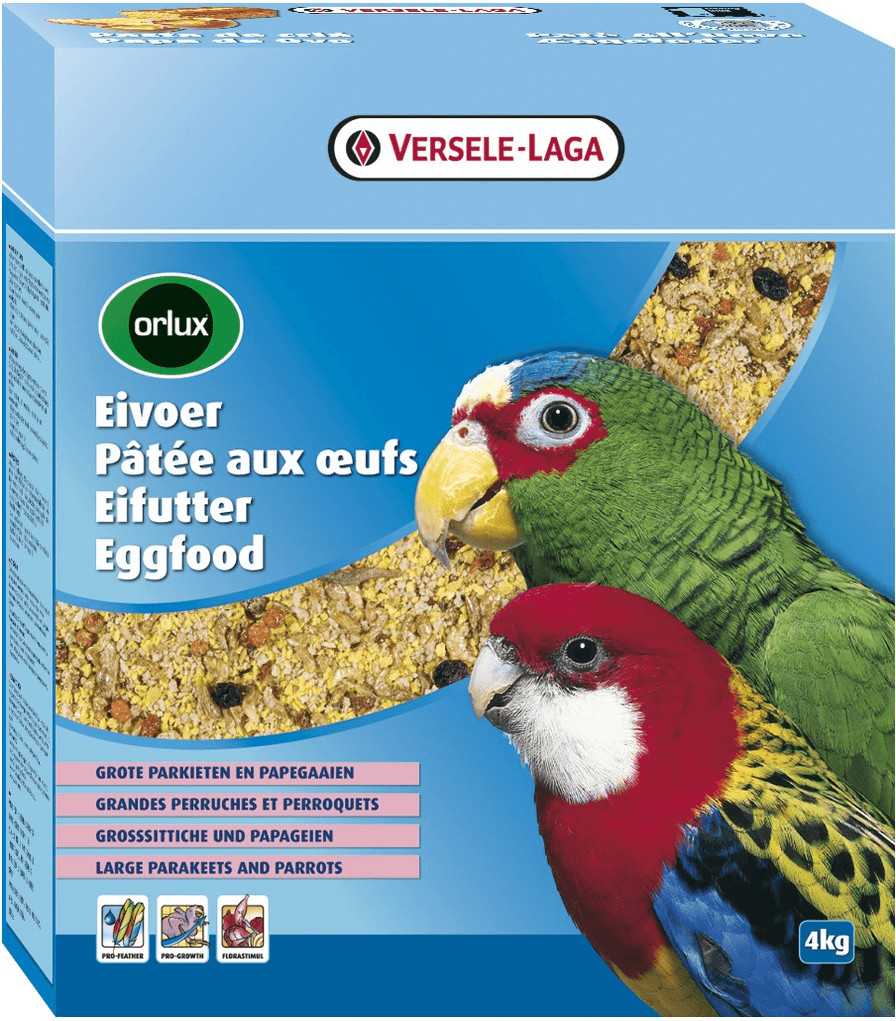 Versele-Laga Orlux Pâtée aux œufs sèches grandes perruches et perroquets (4 kg)