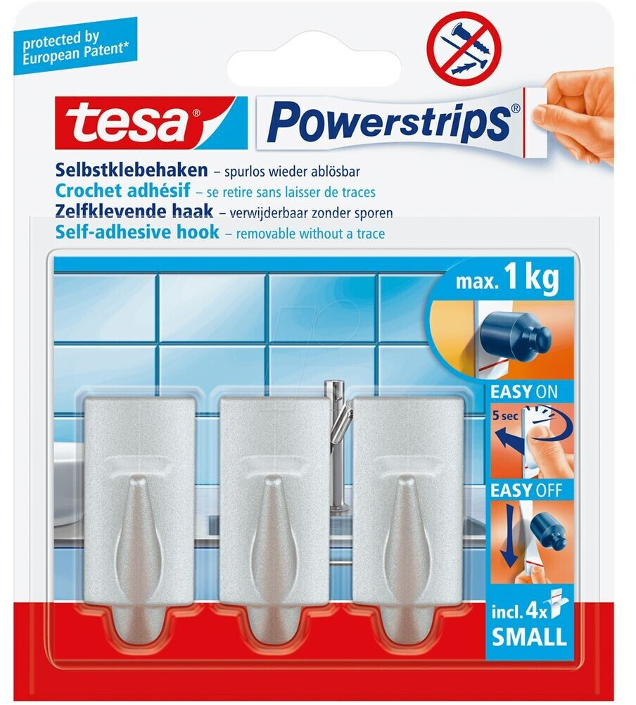 Tesa Crochets Powerstrips small (3 pièces)