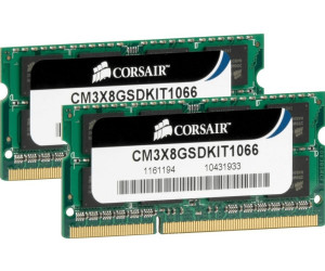 Corsair 8GB Kit SO-DIMM DDR3 PC3-8500 (CM3X8GSDKIT1066) CL7