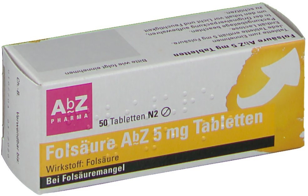 Folsäure 5 mg Tabletten (50 Stk.) ab 3,48 € | Preisvergleich bei idealo.de