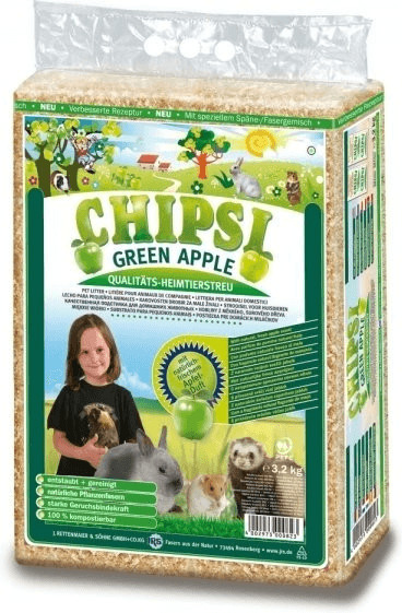 Chipsi Green Apple litière pour rongeur (60 l)