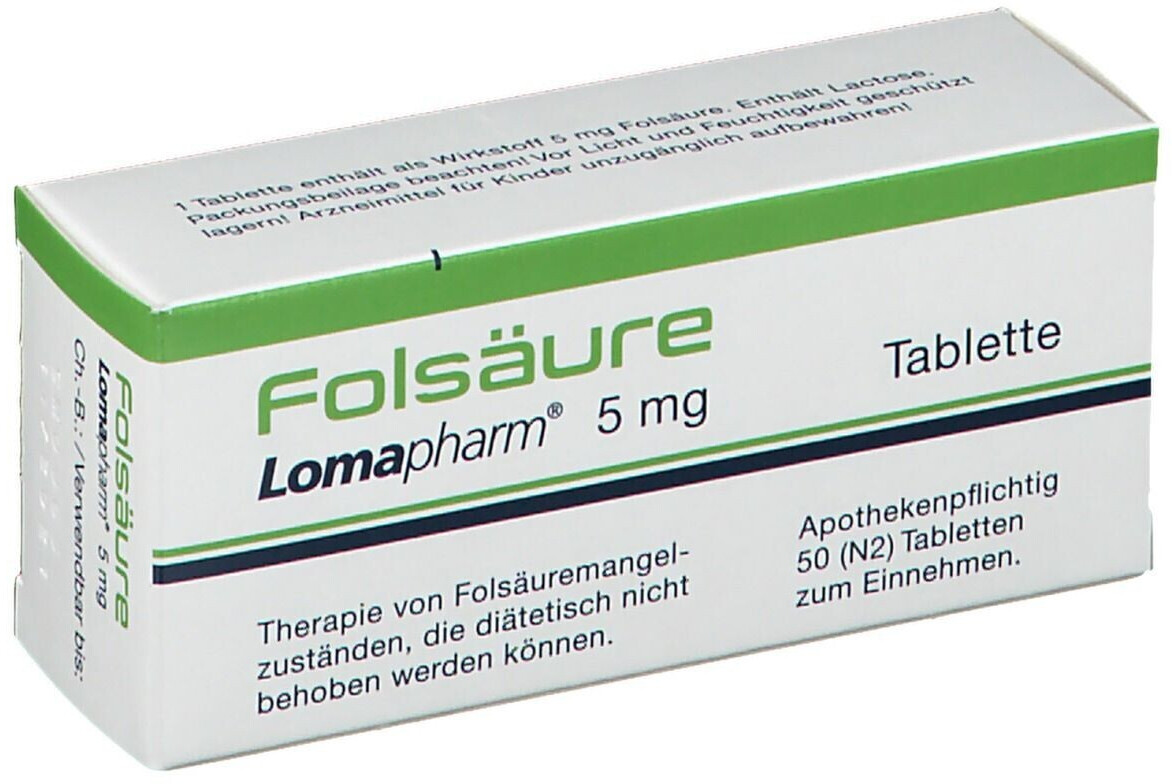 Folsäure 5 mg Tabletten (50 Stk.) ab 4,02 € | Preisvergleich bei idealo.de