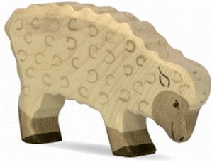 Holztiger Mouton mangeant