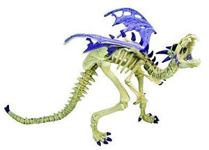 Plastoy Dragon squelette violet
