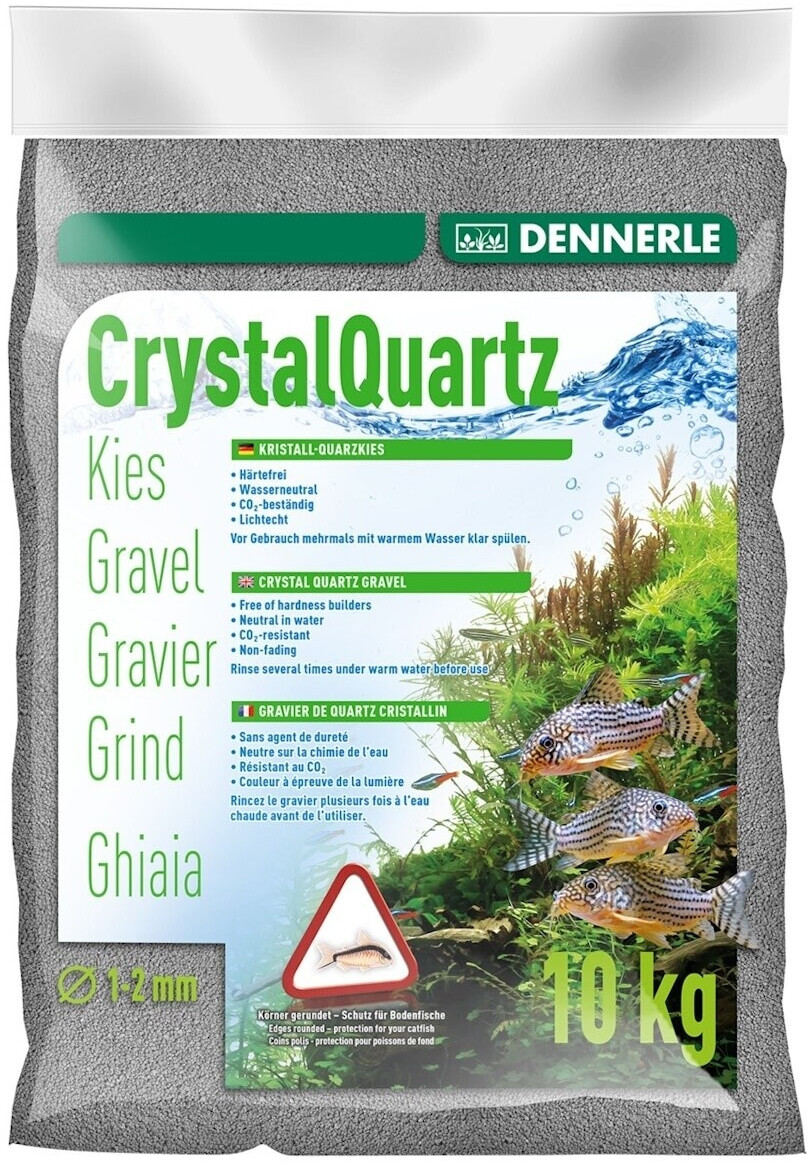 Dennerle Gravier de quartz cristallin gris ardoise (10 kg)