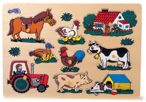 Legler Puzzle pièces à poser «la ferme»