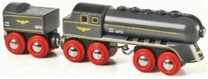 Brio Locomotive à vapeur Schwarzer Kugelblitz avec tender (33697)