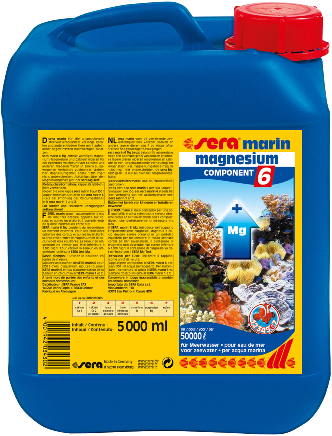 sera Marin magnésium component 6 5 L