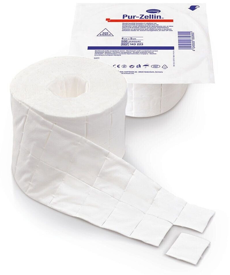 Hartmann Pure Cellin 4 x 5 cm non-sterile roll (500 pcs.)