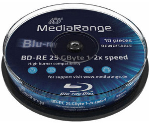 MediaRange BD-RE 25GB 135min 2x 10pk Spindle