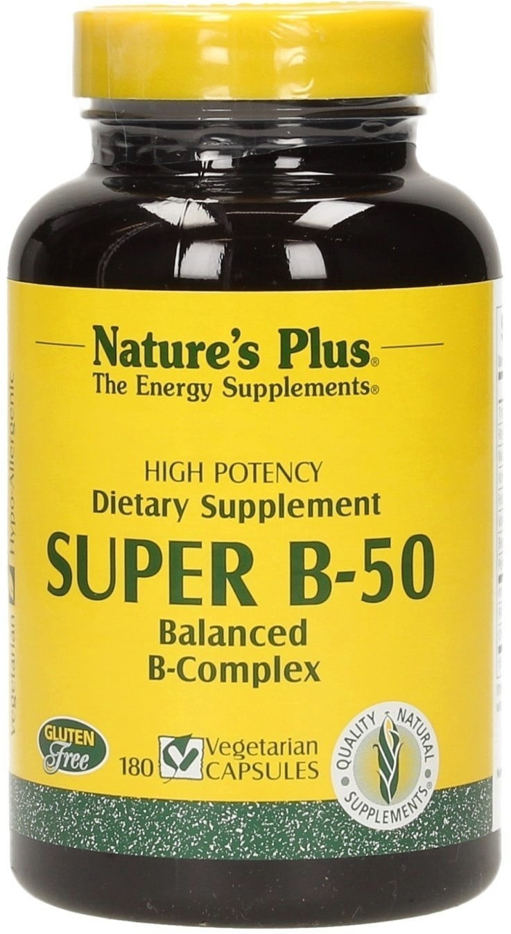 Nature's Plus Super B-50 Capsules (180 pcs)