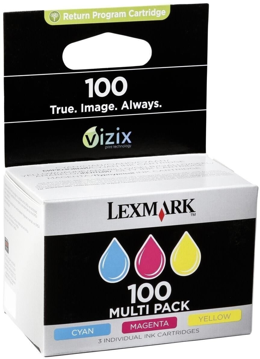 Mon Imprimante Imprime Jaune Au Lieu De Rouge Lexmark 100 (14N0849) triple pack au meilleur prix sur idealo.fr