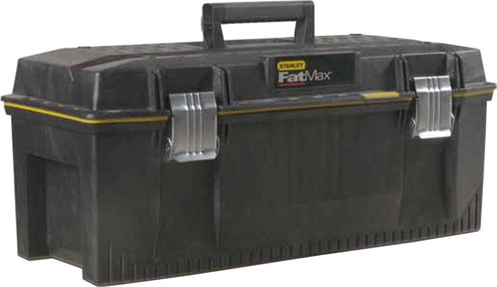 STANLEY FATMAX Waterproof Toolbox Storage with Heavy Duty Metal Latch,  Portable Tote Tray for Tools and Small Parts, 28 Inch, 1-93-935