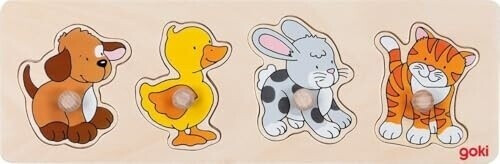 Goki Puzzle chien, canard, ...
