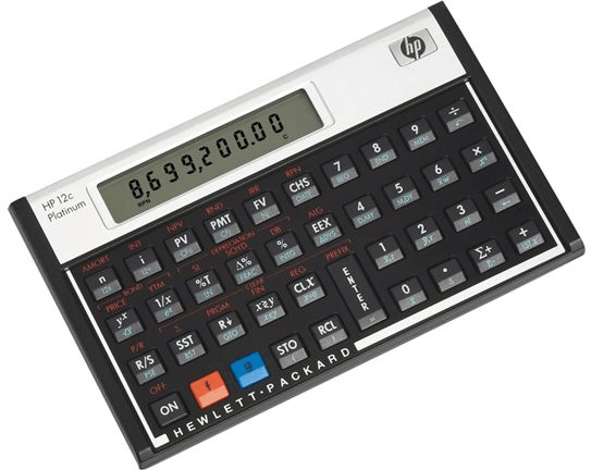 Calculatrice financière HP 12c Platinum - Calculatrice - Achat & prix
