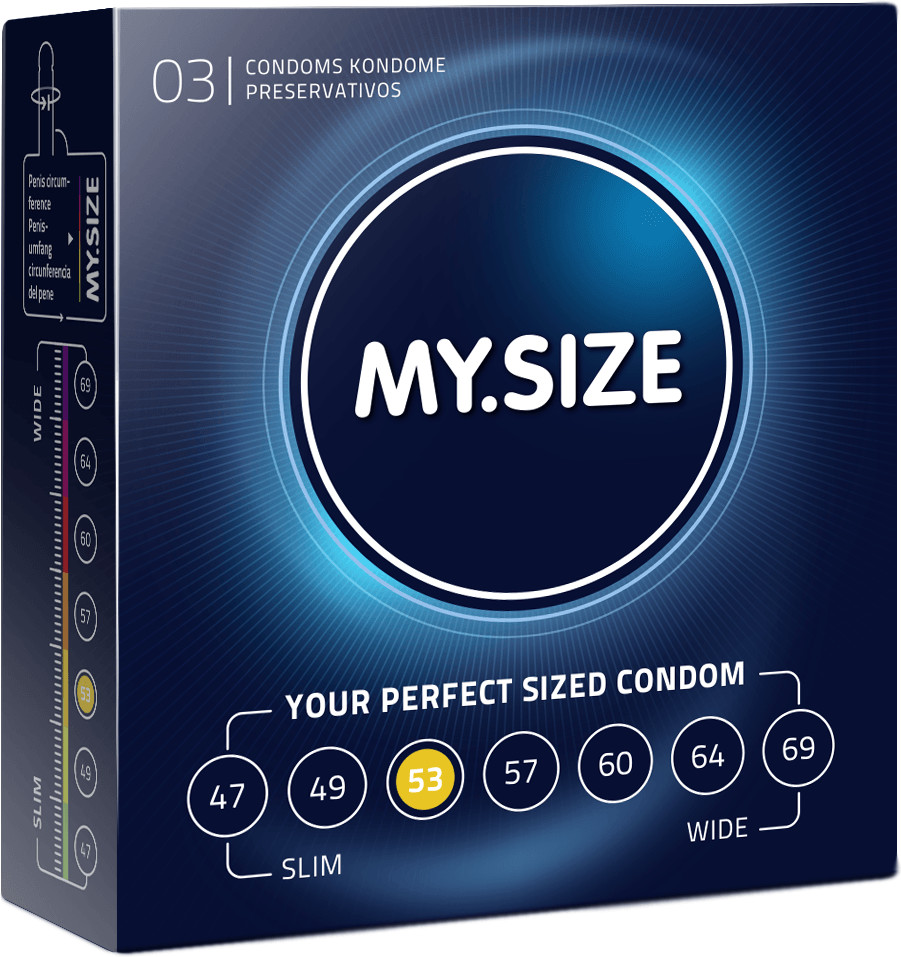 MySize Préservatifs 53 mm (3 pièces)