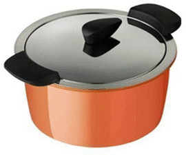 Kuhn Rikon Hotpan Cocotte à servir 14 cm orange