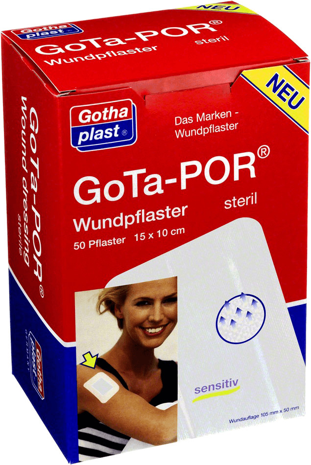 Gothaplast Gota-Por Wundpflaster 150 x 100 mm Steril (50 Stk.)